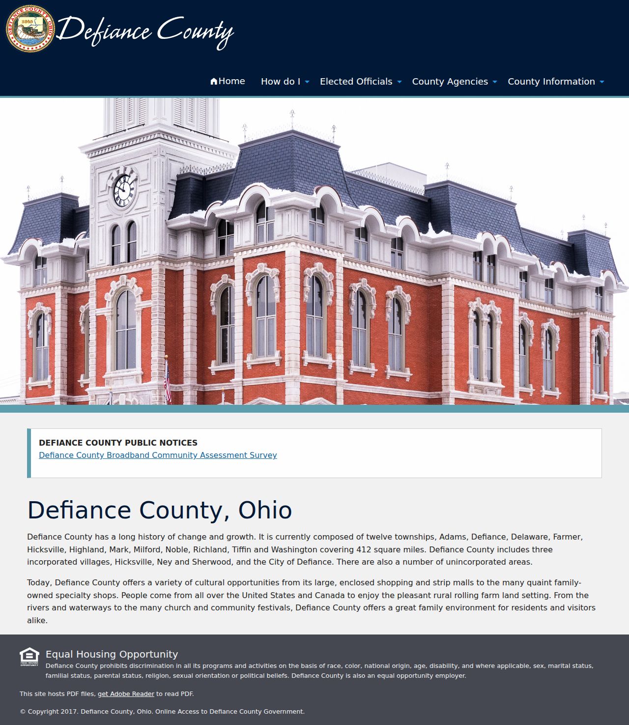 Defiance County court docket county government portal